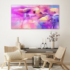 COLORAY.SK Skleneny obraz Umenie abstrakcie kvety 120x60 cm