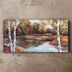 COLORAY.SK Obraz canvas Lesné rieka krajina 120x60 cm