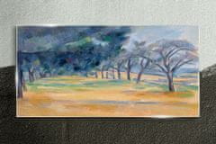 COLORAY.SK Sklenený obraz Maľovanie stromov príroda 140x70 cm