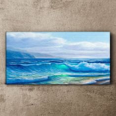 COLORAY.SK Obraz canvas Morské vlny mraky 120x60 cm