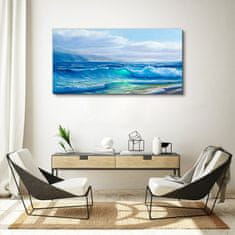 COLORAY.SK Obraz canvas Morské vlny mraky 120x60 cm