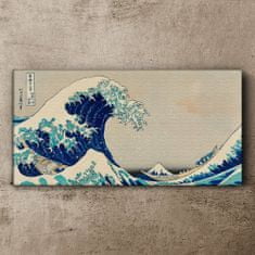 COLORAY.SK Obraz Canvas Morské búrky člny vlny 120x60 cm