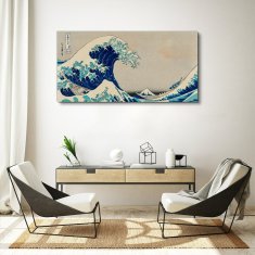 COLORAY.SK Obraz Canvas Morské búrky člny vlny 120x60 cm