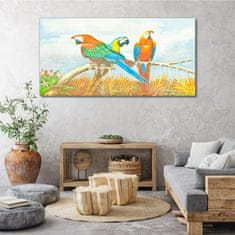 COLORAY.SK Obraz canvas Zvieracie vtáky papagáj mraky 140x70 cm