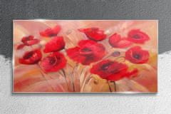 COLORAY.SK Skleneny obraz Červené kvety mak 100x50 cm