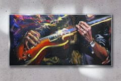 COLORAY.SK Skleneny obraz Abstrakcie gitarové hudby 140x70 cm