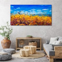 COLORAY.SK Obraz canvas Lúka pšeničná obloha 140x70 cm