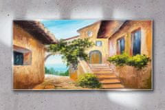 COLORAY.SK Skleneny obraz Morské budovy 140x70 cm