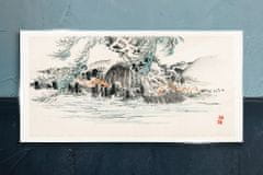 COLORAY.SK Sklenený obraz Abstrakcie stromu vody 140x70 cm