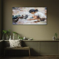COLORAY.SK Skleneny obraz Abstrakcie živočíšnych vtákov 100x50 cm