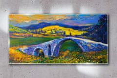 COLORAY.SK Skleneny obraz Abstrakcie krajinársky most 140x70 cm