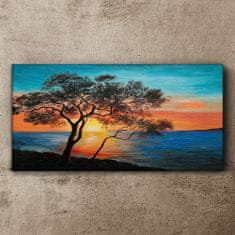 COLORAY.SK Obraz na plátne Sunset stromu mora mora 100x50 cm