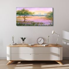 COLORAY.SK Obraz na plátne Akvarely stromu voda 100x50 cm