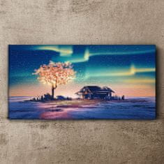 COLORAY.SK Obraz na plátne Abstrakcia strom obloha noc 100x50 cm