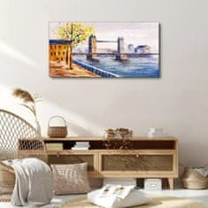 COLORAY.SK Obraz canvas Abstrakcie mestského mosta 100x50 cm