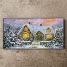 COLORAY.SK Obraz canvas Zimné dom Sneh 100x50 cm