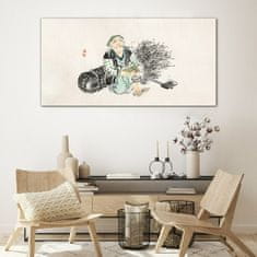 COLORAY.SK Sklenený obraz Ázijské drevorubač 120x60 cm