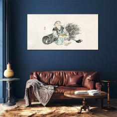 COLORAY.SK Sklenený obraz Ázijské drevorubač 120x60 cm