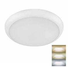 Solight LED vonkajšie stropné osvetlenie so senzorom a nastaviteľnou CCT, 20W, 1800lm, 33cm, biela farba; WO784