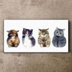 COLORAY.SK Obraz canvas Zvieratá Akvarel mačky 120x60 cm