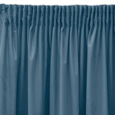 DESIGN 91 Zamatový záves Pierre Cardin s riasiacou páskou - Sibel, modrý 140 x 270 cm