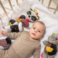 BabyOno Mäkká lopta s hrkálkou pre bábätká - CONTRAST C MORE COLLECTION