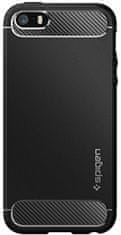 Spigen Rugged Armor kryt pro iPhone sa 2016/5s/5, čierna