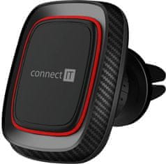 Connect IT InCarz 4Strong360 CARBON univerzální magnetický držiak do auta, 4 magnety, červený