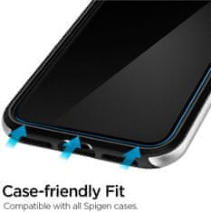 Spigen ochranné sklo AlignMaster Glas.tR pro Apple iPhone 11/XR, 2 ks, čirá