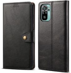 Leather flipové pouzdro pro Xiaomi Redmi Note 10, čierna