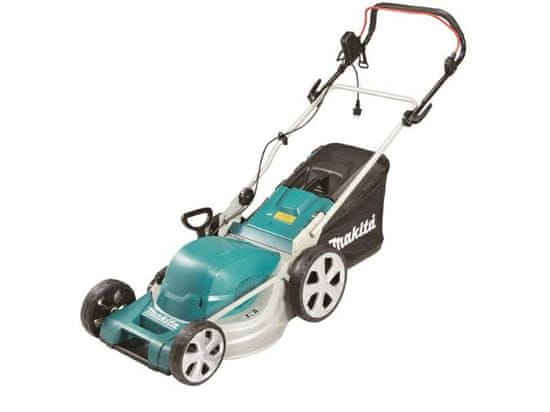 Makita Elektrická kosačka na trávu 1800W 46Cm s odskokom oceľ Elm4620