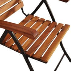 Petromila vidaXL Sklápacie záhradné stoličky z akáciového dreva 2 ks