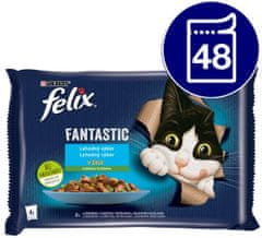 Felix FANTASTIC multipack losos, pstruh so zeleninou 48x85 g