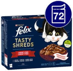 Felix FANTASTIC Tasty Shreds multipack lahodný výber v šťave 72x80 g