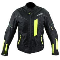 Cappa Racing Pánska moto bunda MONTE CARLO textilná čierna/fluo M