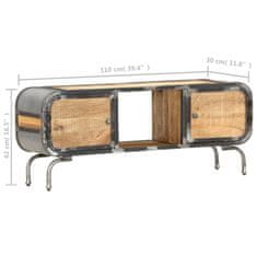 Vidaxl TV skrinka 110x30x42 cm masívne mangovníkové drevo