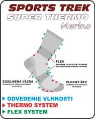 Sports Termo ponožky SUPER THERMO Merino 41-43
