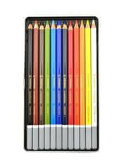 Stabilo Kriedové pastelové farebné pastelky "CarbOthello", sada, 12 farieb, okrúhle, kovová krabička, 1412-6