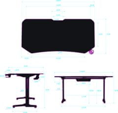 Ultradesk Frag XXL (UDESK-FX-GD), čierny/zlatý