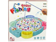 Lean-toys Rodinná súprava na chytanie rýb Pink