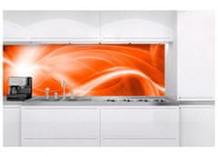 Dimex fototapety do kuchyne, samolepiace - Abstrakt oranžový 60 x 180 cm