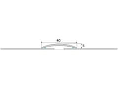 Effector Prechodové lišty A13 - SAMOLEPIACE šírka 4 x výška 0,5 x dĺžka 93 cm - dub bielený