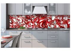 Dimex fototapety do kuchyne, samolepiace - Červený krištál 60 x 260 cm