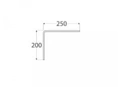 DOMAX Domax, Kovové konzoly 250 x 200 mm, čierne, SK-5142