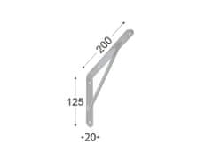 DOMAX Domax, Konzoly spevnené 200 x 125 mm, zinok