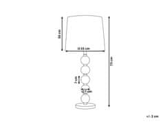 Beliani Stolová lampa 75 cm čierna / zlatá ASSONET