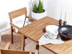 Beliani Záhradný jedálenský stôl z akáciového dreva 180 x 90 cm FORNELLI