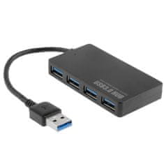 Northix USB 3.0 Hub so 4x USB portami (vysokorýchlostný) - až 5 Gbps 