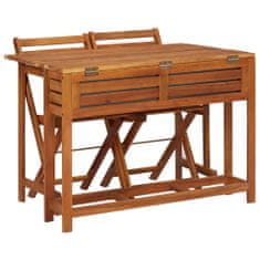 Výpredaj obliečok Záhradný stolík s hrantíkom a 2 stoličkami SENUFO