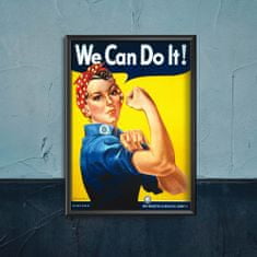 Vintage Posteria Plagát Plagát Plagát We Can Do It A4 - 21x29,7 cm